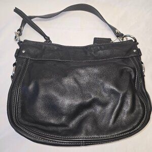 Authentic, Vintage 1994 Coach Zoe Hobo Bag in Black Leather
